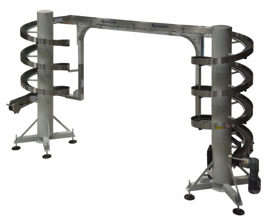All-purpose spiral conveyor for medium to large products